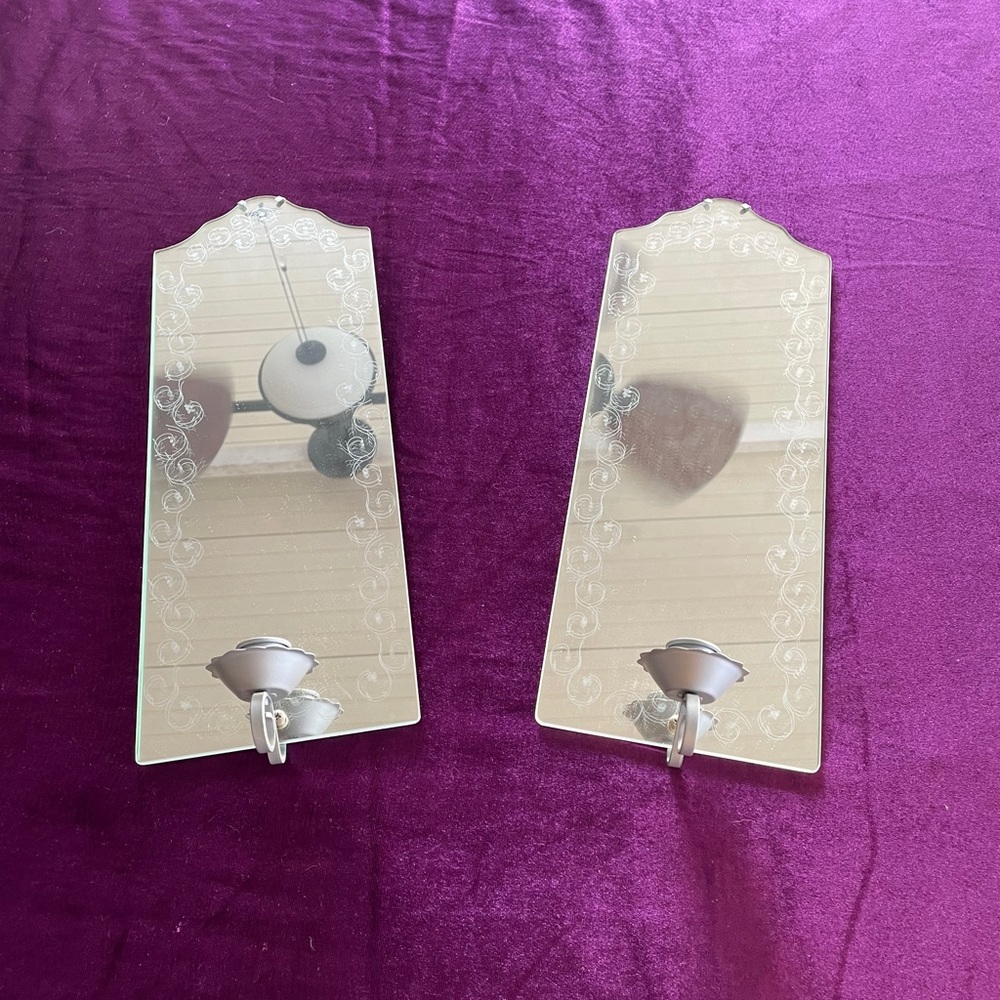 Mirror candle holder
